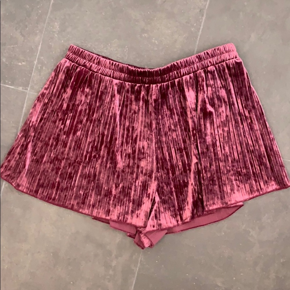 Forever 21 Flowy Velvet Shorts